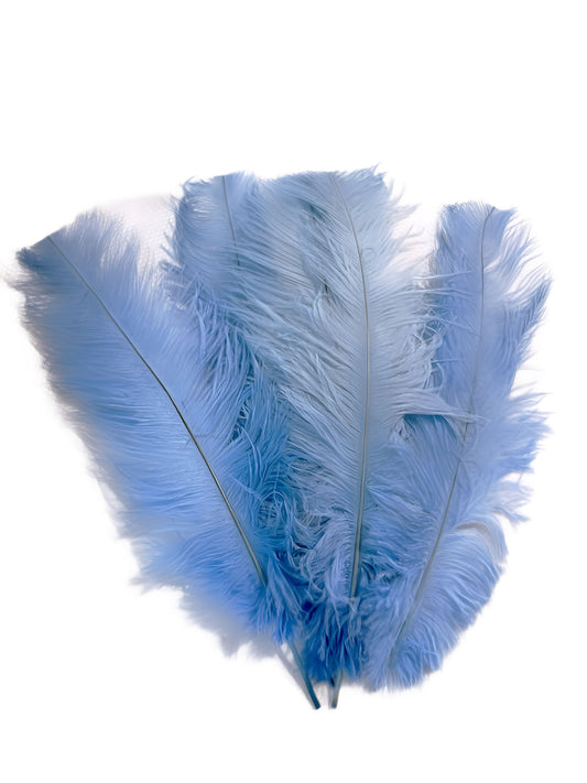 Baby Blue Ostrich feathers 100 pcs. 13-17 inch bulk ostrich feathers