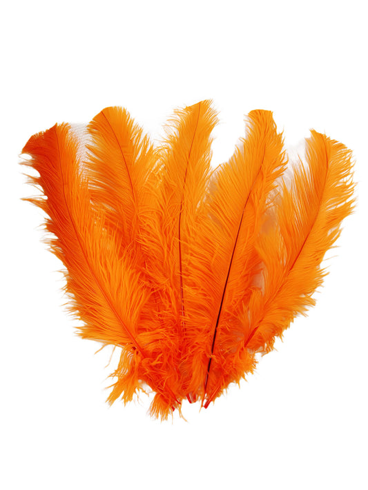 Orange Ostrich feathers 100 pcs. 13-17 inch bulk ostrich feathers